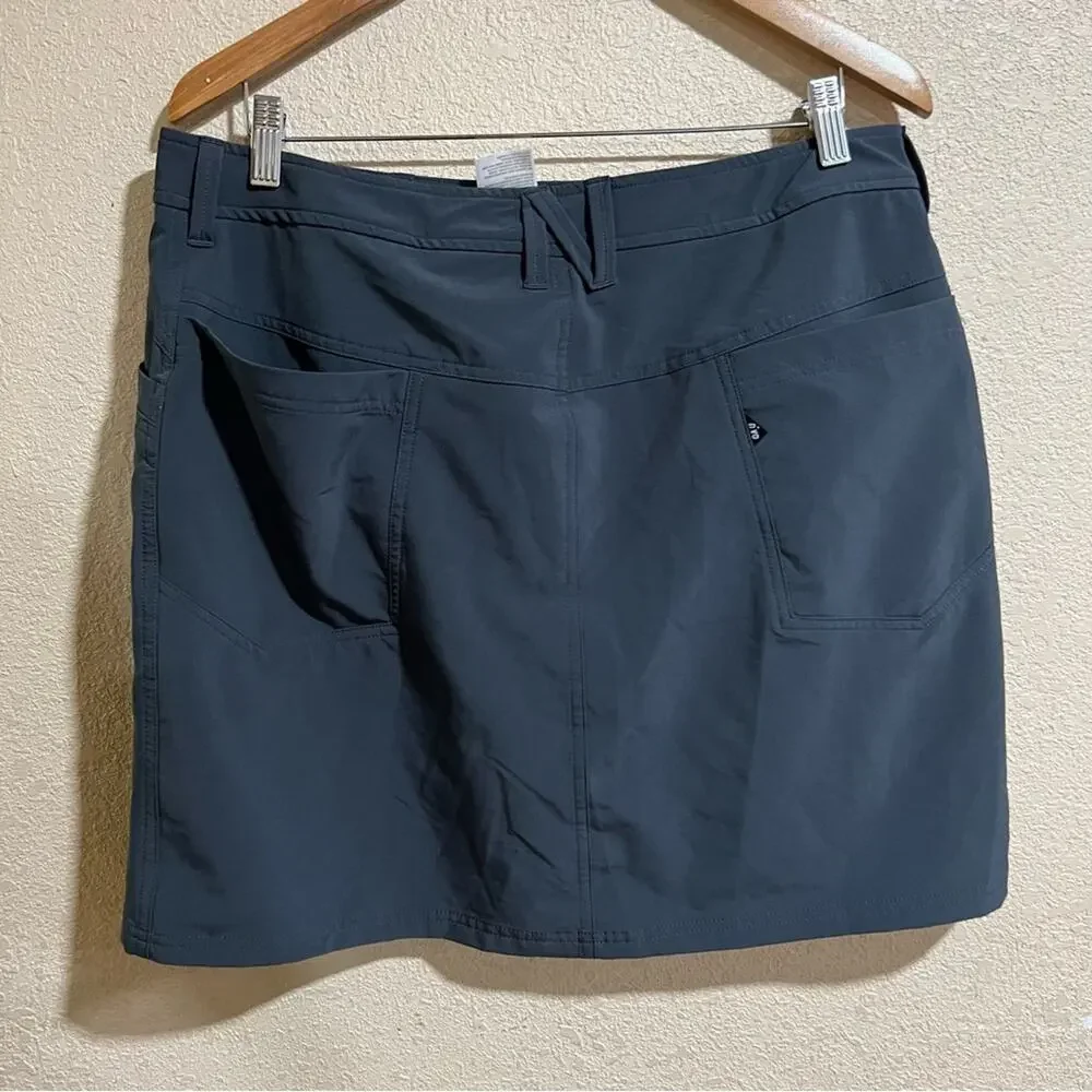 Nivo by lanctot charcoal gray golf skirt with shorts - skort 12